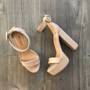 Nude Platform Heels